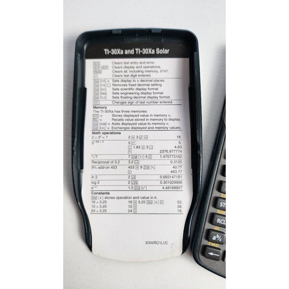 TI 30Xa Scientific Calculator, In working condition - Picture 5 of 8